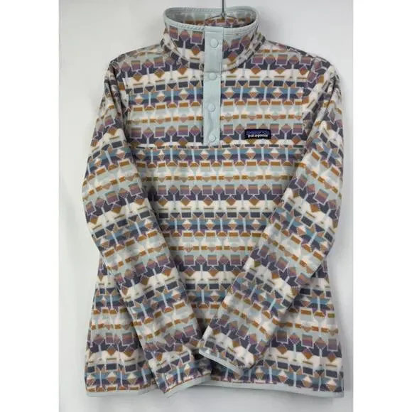 Patagonia Micro D Snap T Fleece Pullover Cedar Mesa Geometric Size Small - Picture 4 of 12